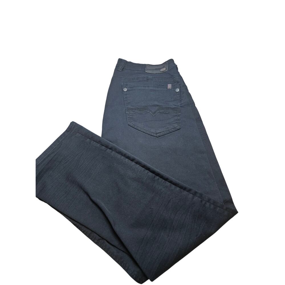 Buffalo David Bitton Six-X Straight Stretch Mens Black Jeans Size 32X30